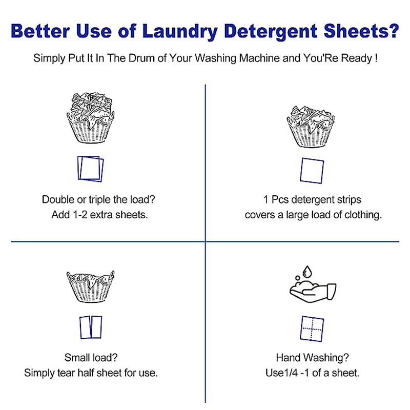 unscented laundry detergent sheets